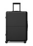JULY Checked Suitcase — Charcoal Black