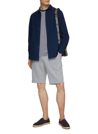 SUNSPEL | Drawstring Loopback Cotton Shorts