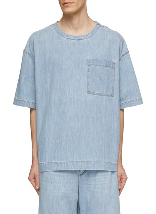 BOTTEGA VENETA | Light Bleach Boxy Denim T-Shirt
