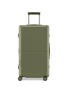 JULY Checked Trunk Suitcase — Matte Moss Green