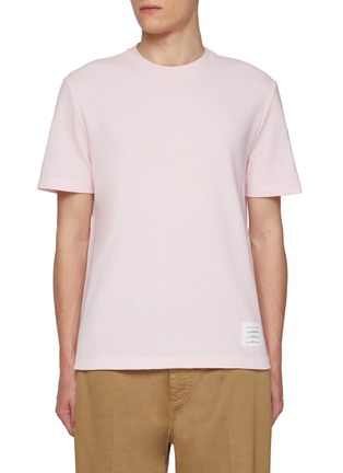 THOM BROWNE | Four Bar Rib RWB Grosgrain T-Shirt