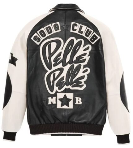 Men's Pelle Pelle Classic Soda Club Black Plush Stylish Leather Jacket