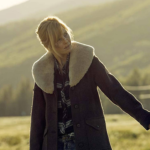 Beth Dutton Yellowstone Fur Shawl Collar Coat