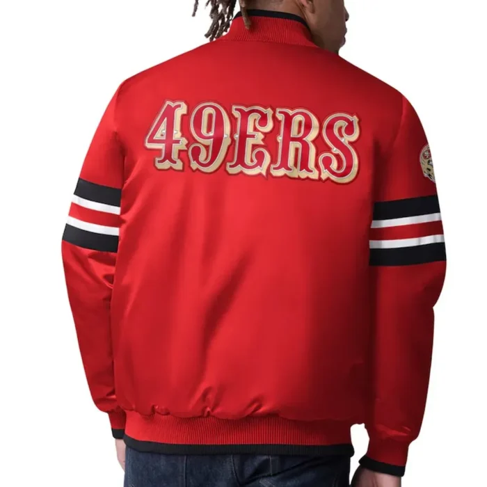 Men's San Francisco 49ers Scarlet Scout I Varsity Jacket