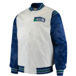 Seattle Seahawks Blue and White Starter Jacket