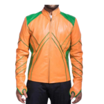 Aquaman Leather Jacket with Hoodie