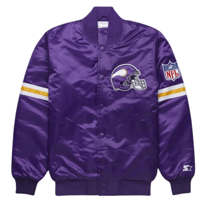 Minnesota Vikings Starter Letterman Purple Varsity Jacket