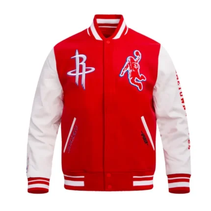 Classic Rib Houston Rockets Varsity Jacket