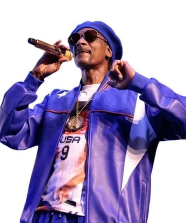 Paris Olympics 2024 Snoop Dogg Leather Jacket