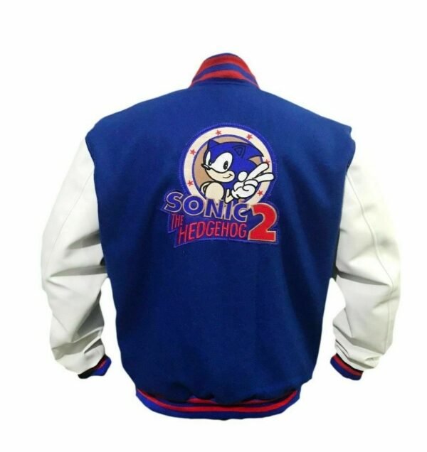 Sonic the Hedgehog Varsity Letterman Bomber Jacket