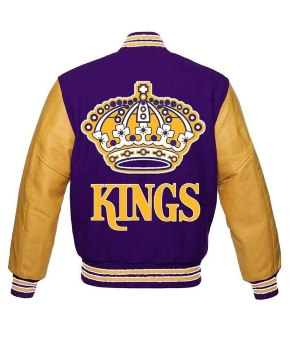 NHL LA Kings Purple Varsity Jacket