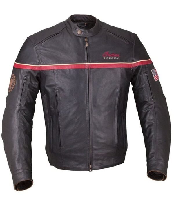 Men's Indian Freeway Motorcycle Leather Jacket - Image 3