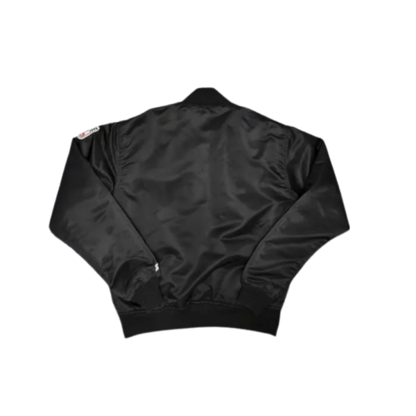 Starter Los Angeles Raiders Black Satin Bomber Jacket - Image 2