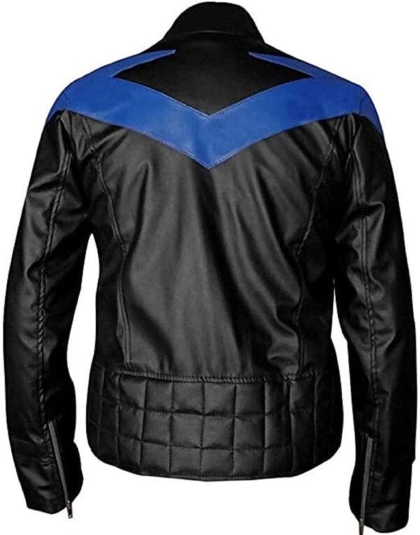 Dick Grayson Nightwing Leather Jacket - Image 2