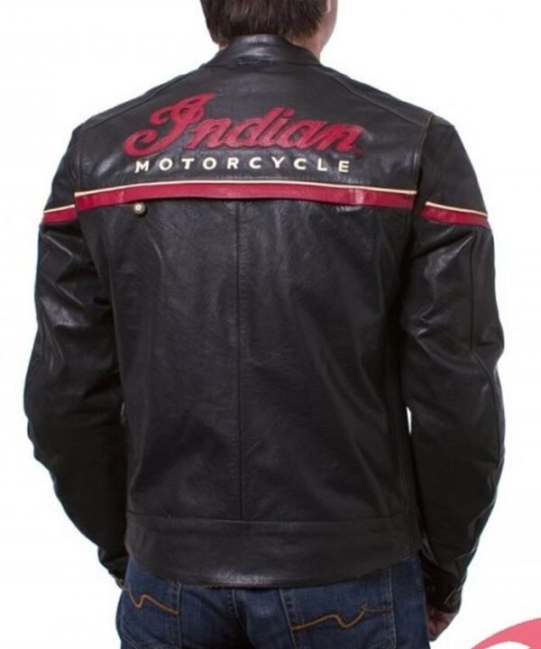 Men's Indian Freeway Motorcycle Leather Jacket - Image 2