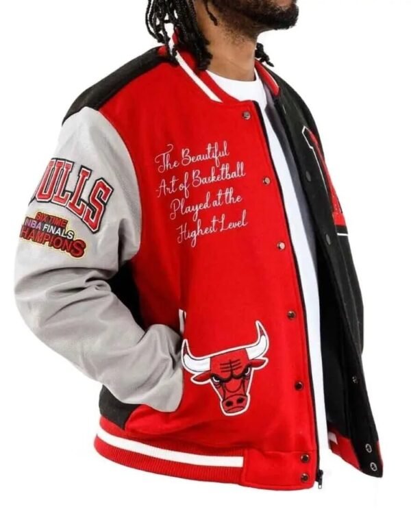 Men's Limited Edition Chicago Bulls NBA Fan Varsity Jacket - Image 3