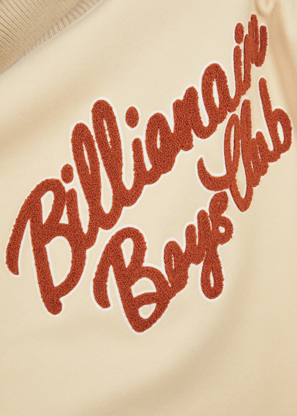 Men's Ivory Wool Varsity Jacket - BILLIONAIRE BOYS CLUB Design - Image 5