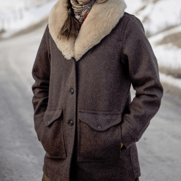 Beth Dutton Yellowstone Fur Shawl Collar Coat - Image 3