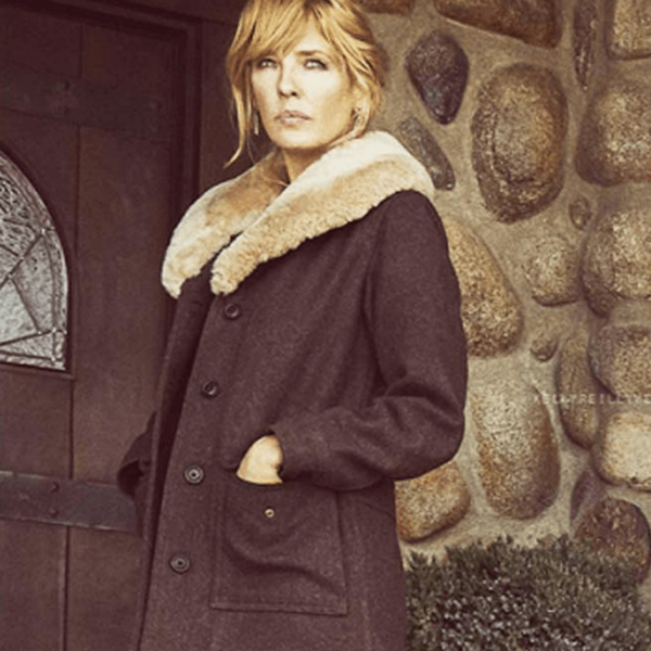 Beth Dutton Yellowstone Fur Shawl Collar Coat - Image 2