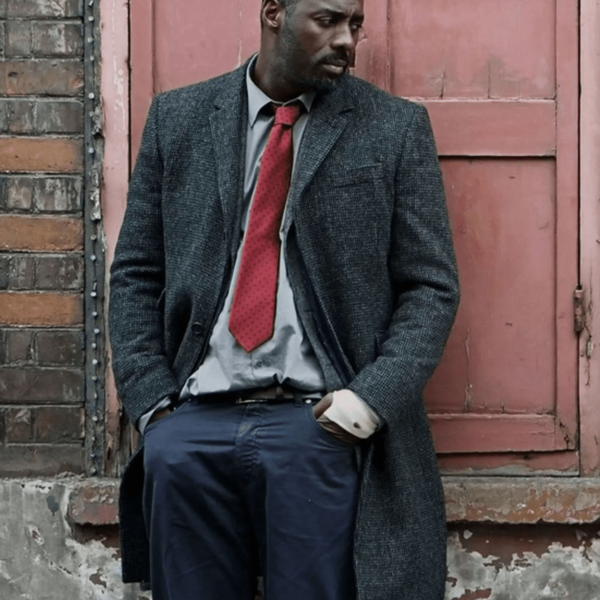 Idris Elba DCI John Luther Dark Grey Wool - Image 4