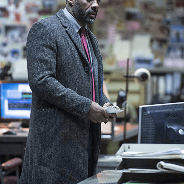 Idris Elba DCI John Luther Dark Grey Wool - Image 8