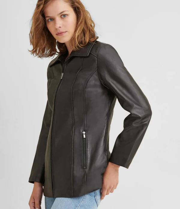 Lindsey Thinsulate Leather Scuba Jacket - Image 2