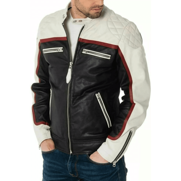 Men's Motorcycle Real Leather Jacket