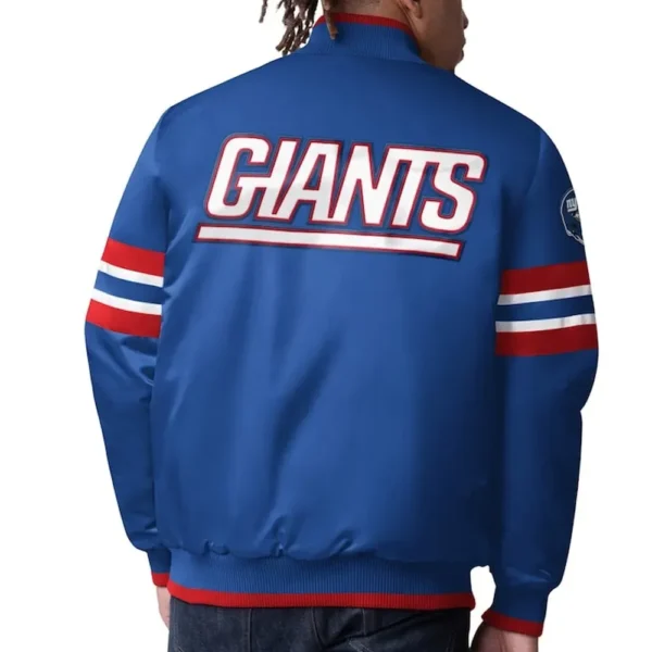 Men's Starter Royal New York Giants Scout I Varsity Jacket