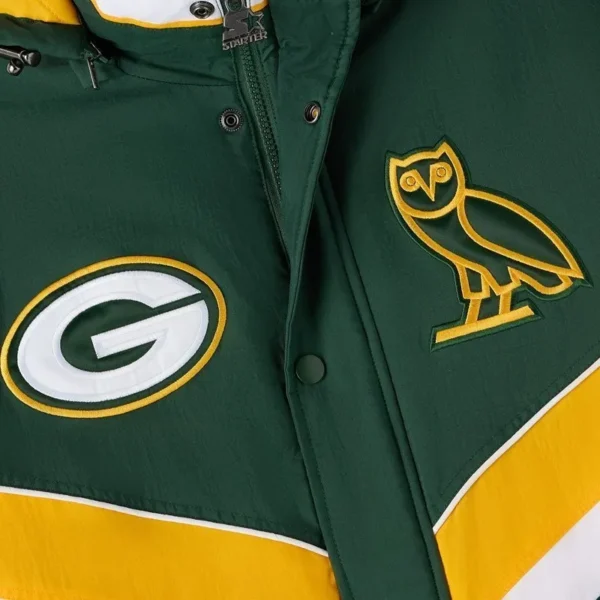 OVO Green Bay Packers Sideline Puffer Jacket - Image 6