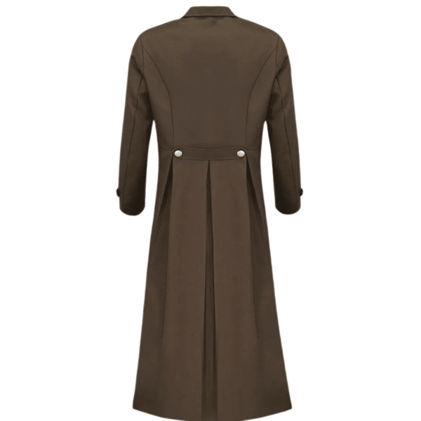 Victorian Steampunk Gothic Brown Coat - Image 2